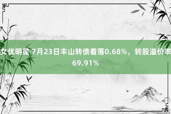 女优明星 7月23日丰山转债着落0.68%，转股溢价率69.91%