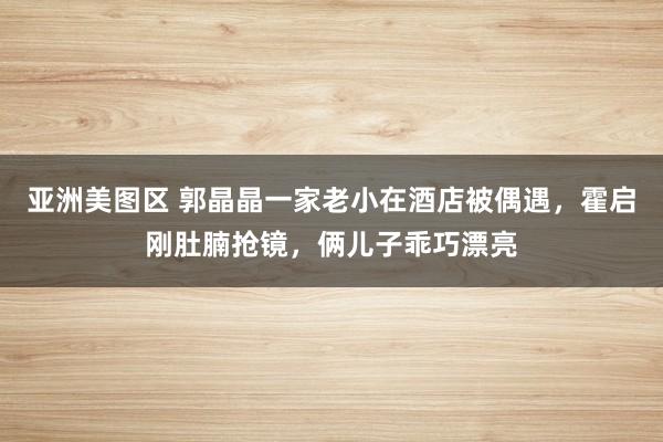 亚洲美图区 郭晶晶一家老小在酒店被偶遇，霍启刚肚腩抢镜，俩儿子乖巧漂亮